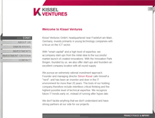 Tablet Screenshot of kisselventures.com